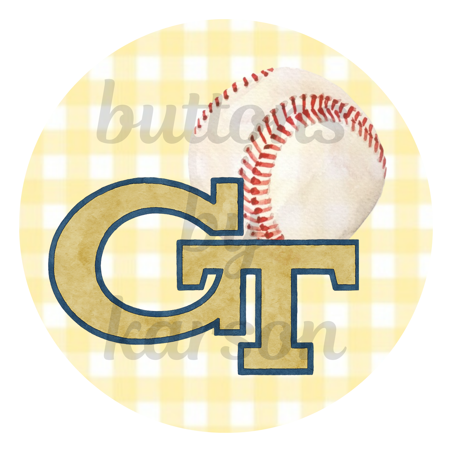 Gingham School and Baseball Design