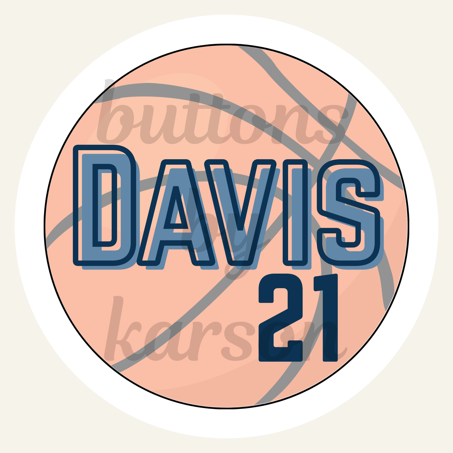 Block Name and School Basketball Design
