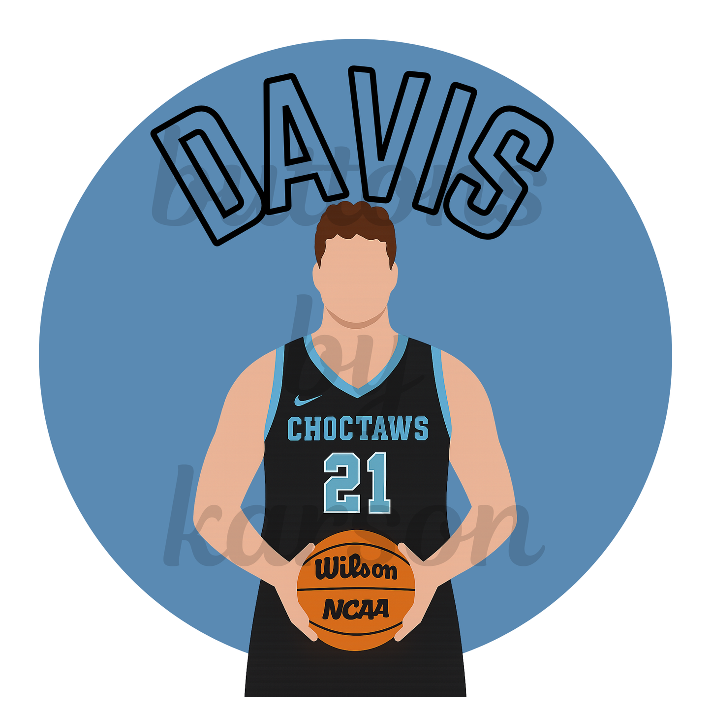 Last Name Block Letter Player Design