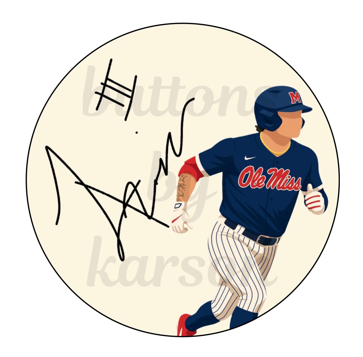 Player with Autograph Design