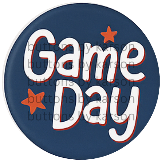 Navy and Orange Gameday Button