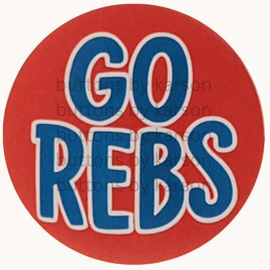 Red and Navy Go Rebs Buttons
