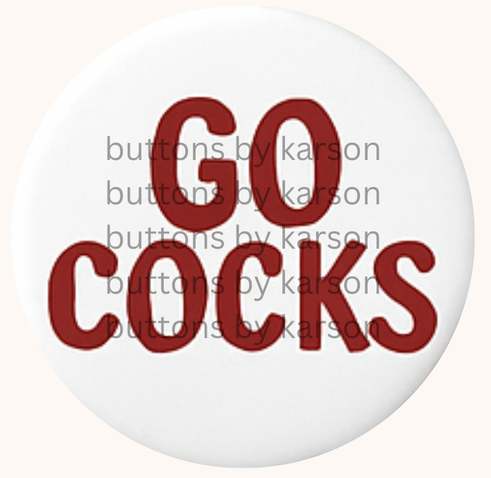 Go Cocks Button