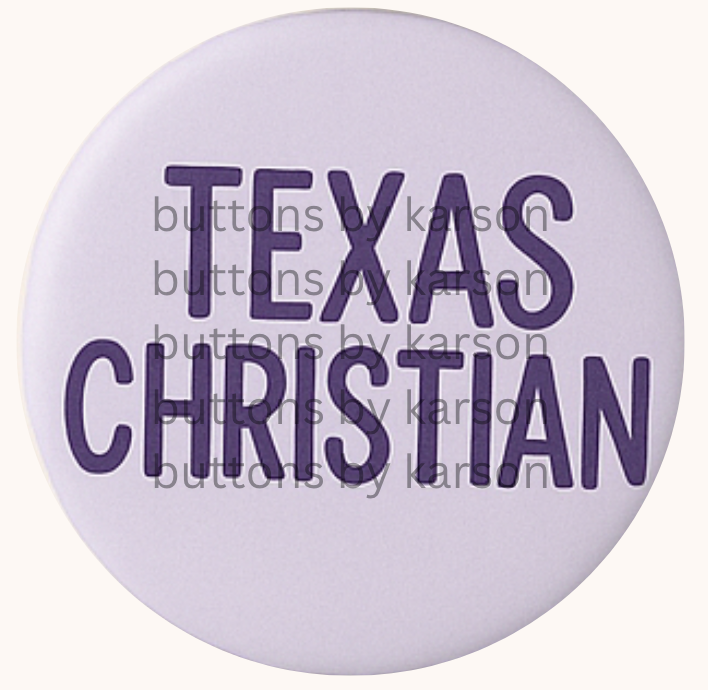 Texas Christian Button