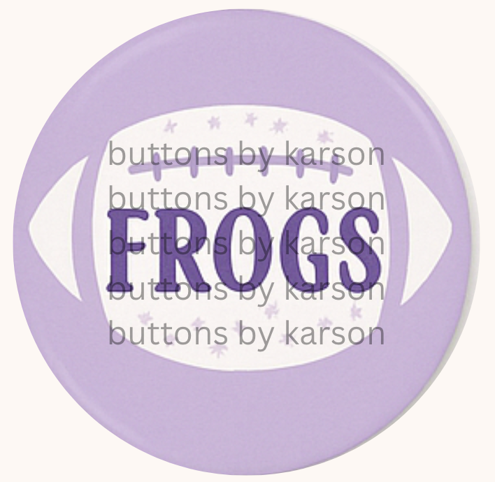 Purple Frogs Football Button