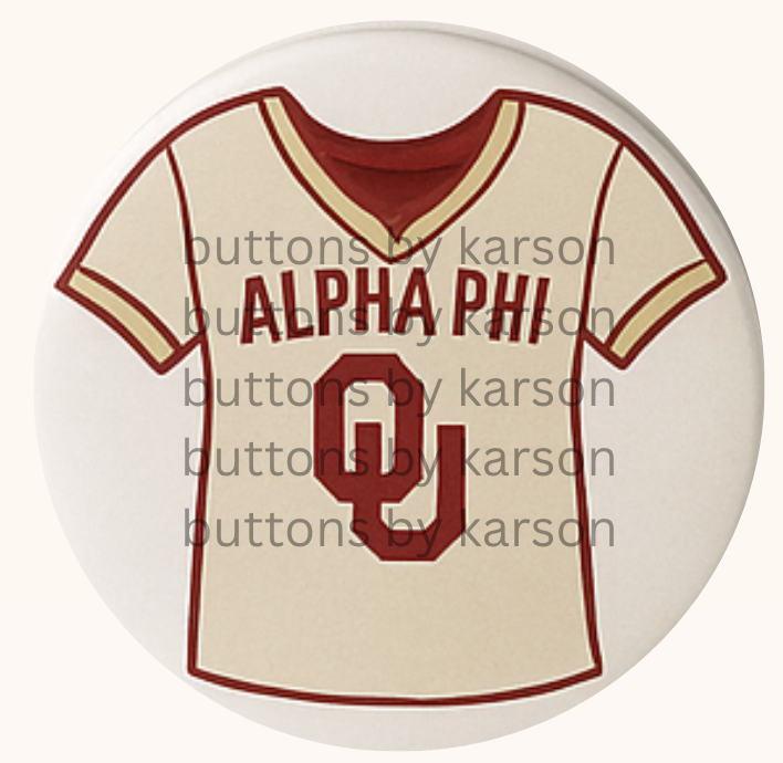 APhi Oklahoma Jersey Button