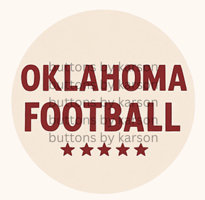 Oklahoma Football Button