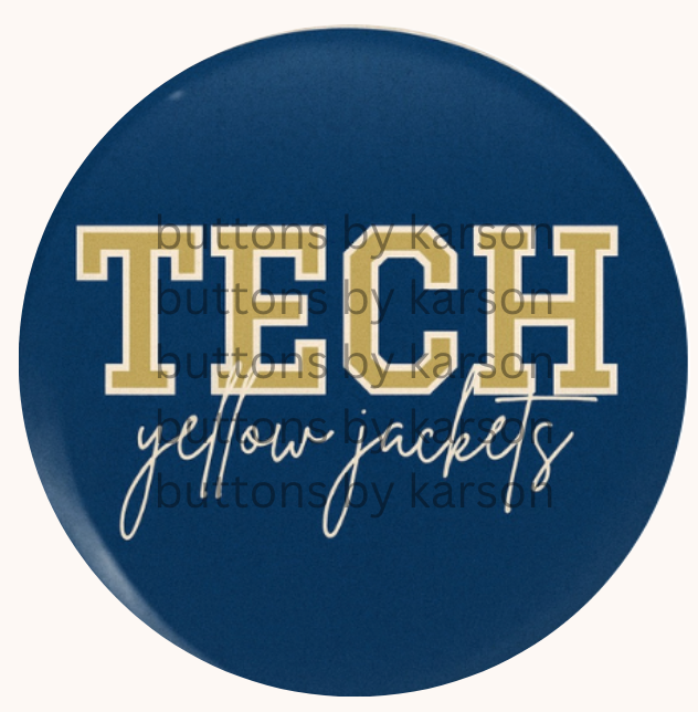 Navy Tech Button