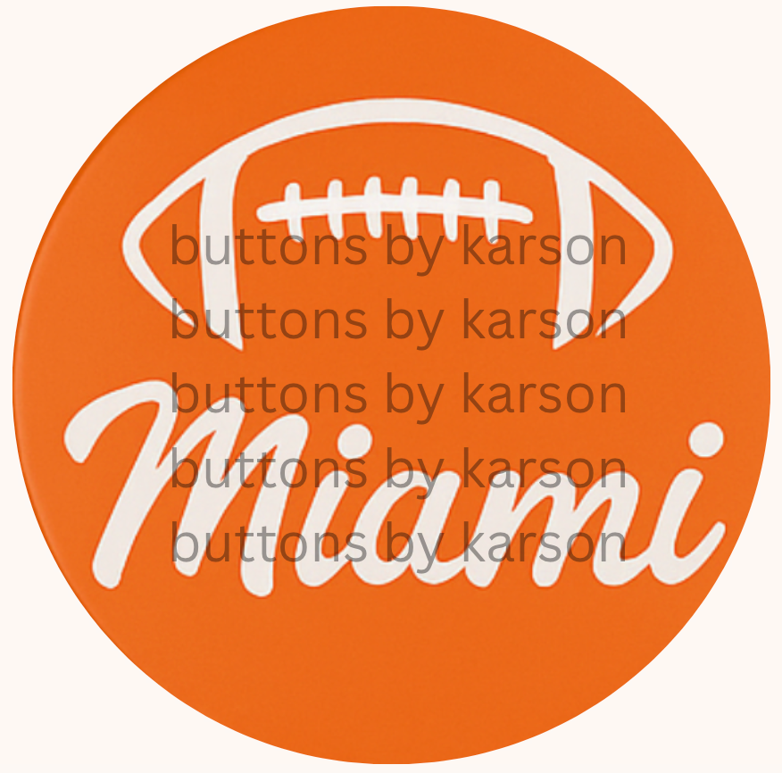 Miami Football Button