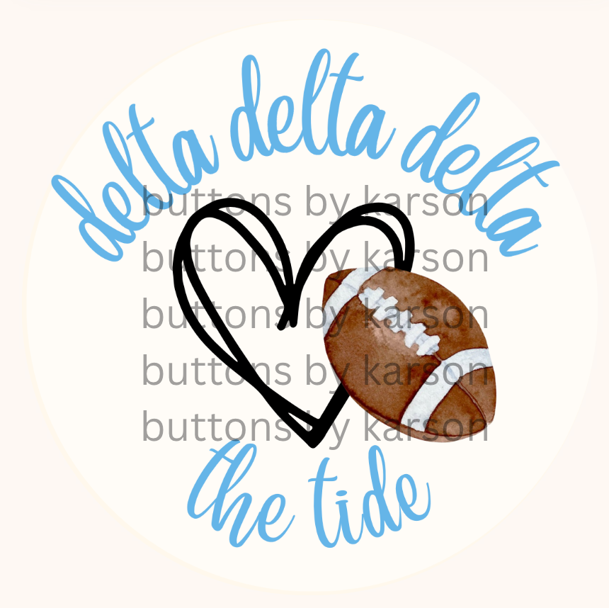 Sorority Football Button