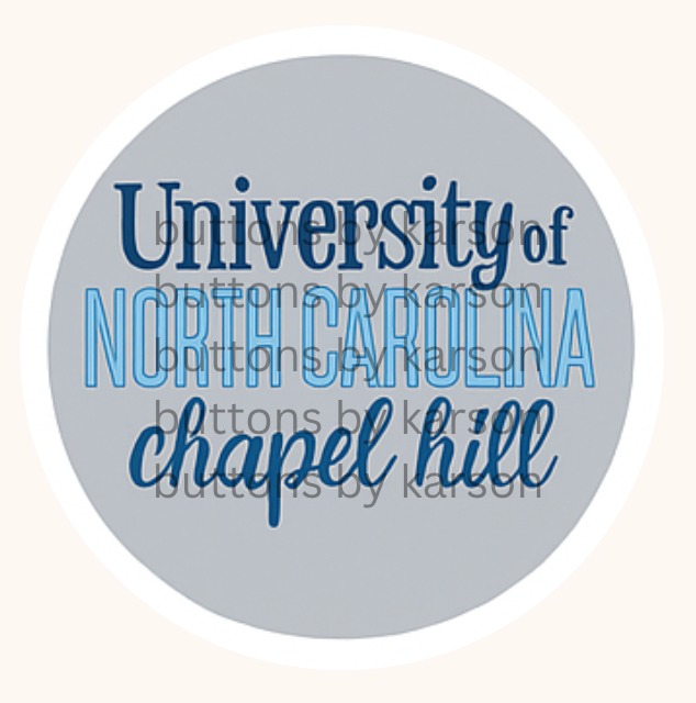 UNC Chapel Hill Button
