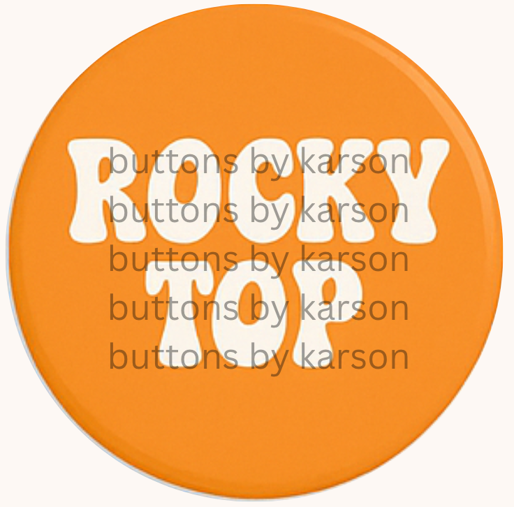 Orange Rocky Top Button