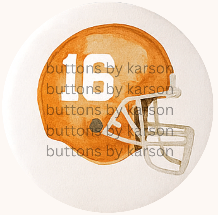 Watercolor Tennessee Helmet Button