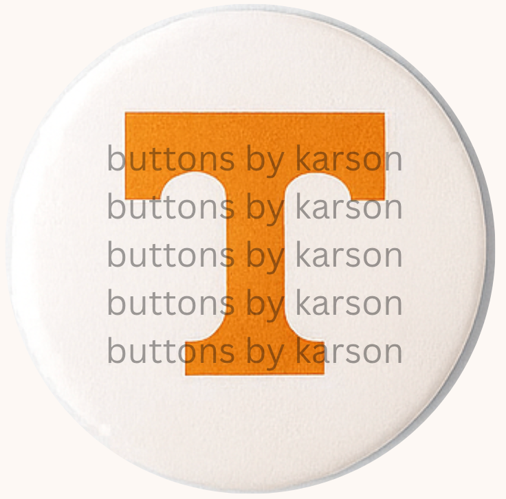 Tennessee Orange T Button