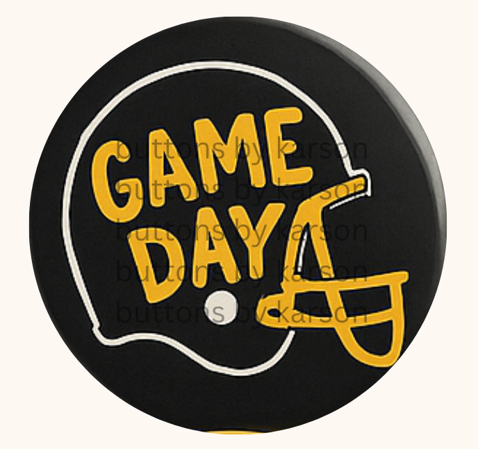 Game Day Helmet Button