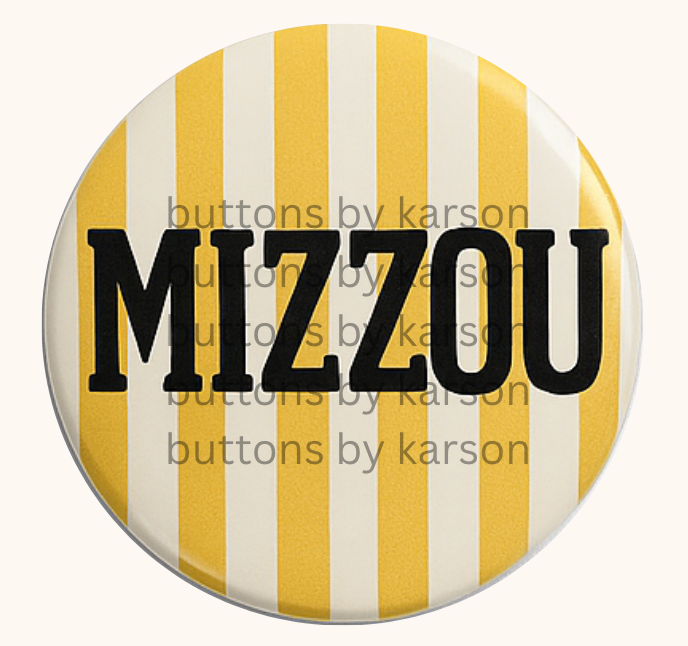 Striped Mizzou Button