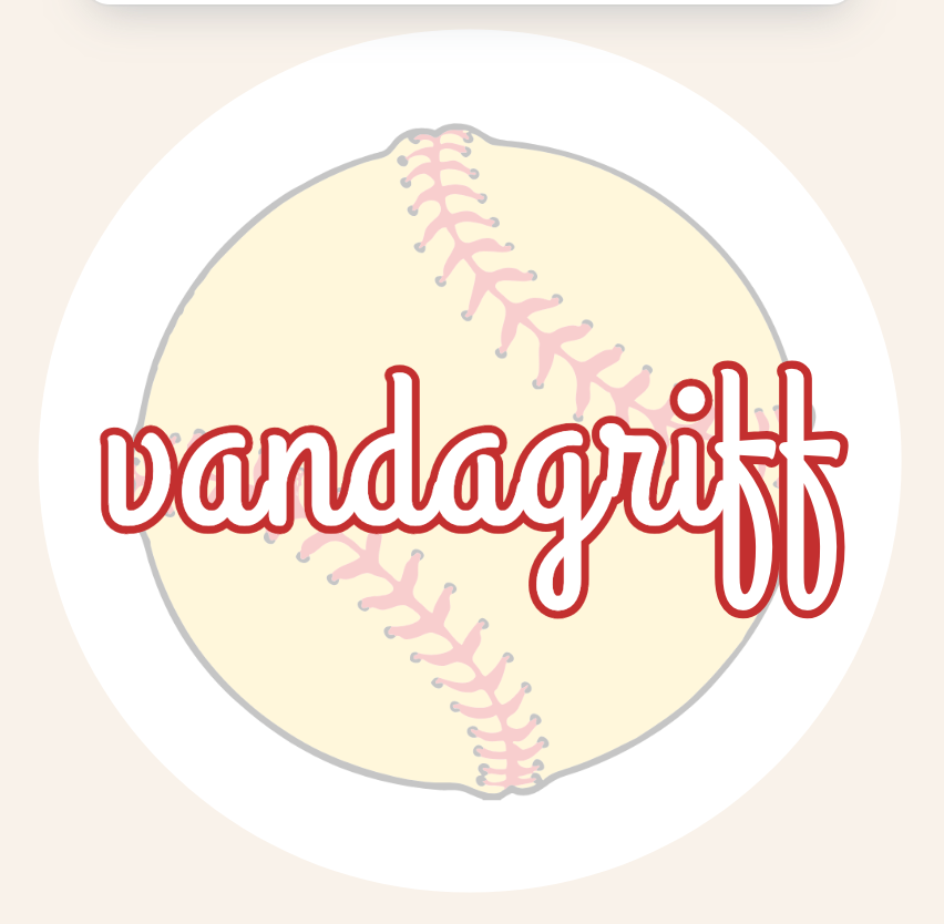 Last Name Softball Button