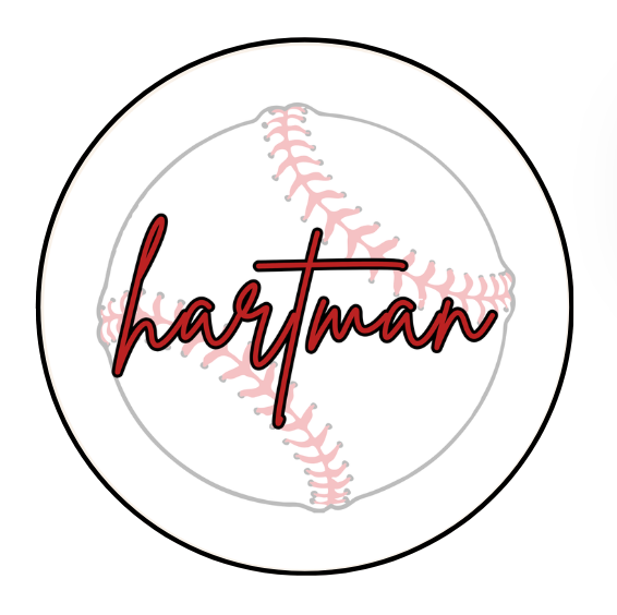 Last Name Baseball Design