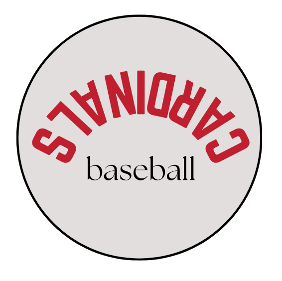 Upside Down Cardinals Baseball Design