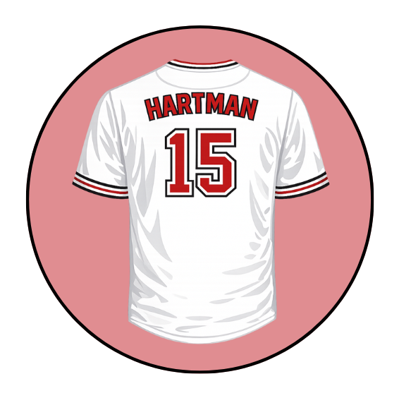 Red Background Jersey Back Design