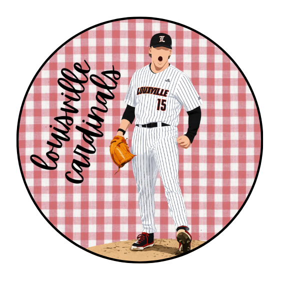 Gingham Louisville Cardinals Design