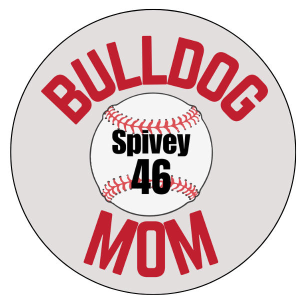 Bulldog Baseball Mom Design
