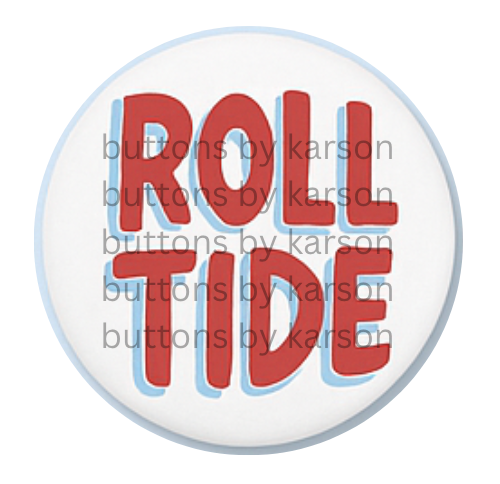 Roll Tide with Blue Button
