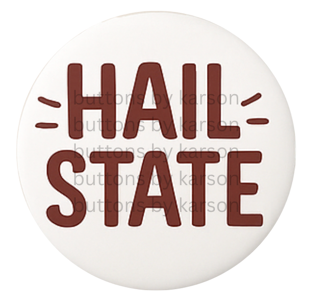 White Hail State Button