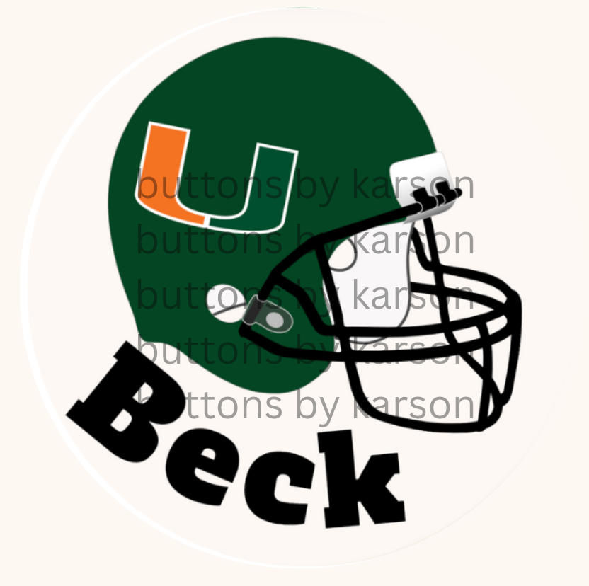 Name Helmet Button