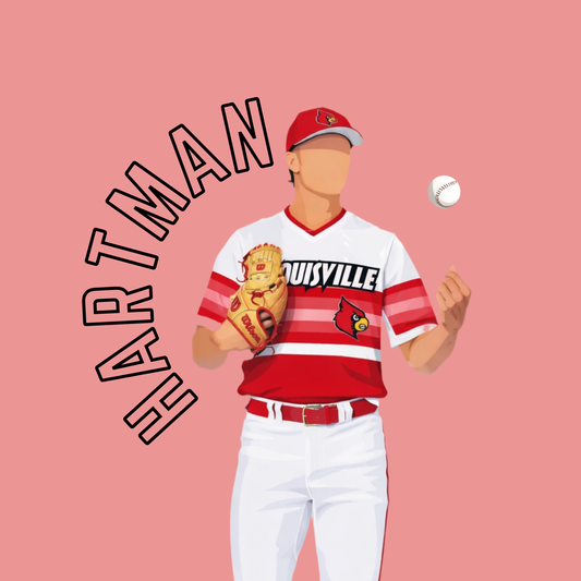 Player with Block Letters Design