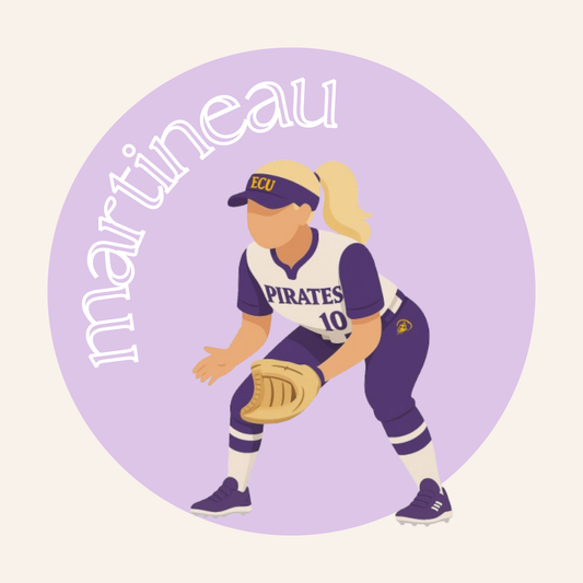 Purple with White Side Text Button