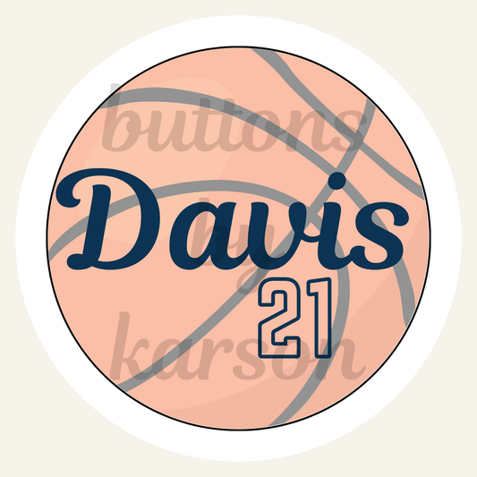 Script Name and School Basketball Design