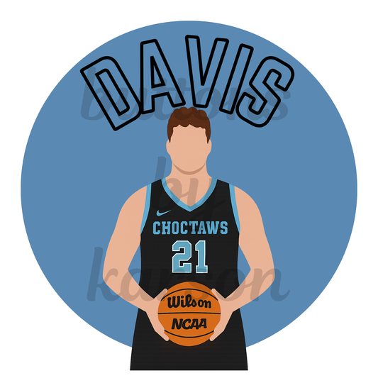 Last Name Block Letter Player Design