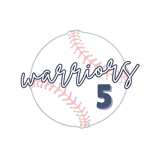 Mascot/Number Baseball Design