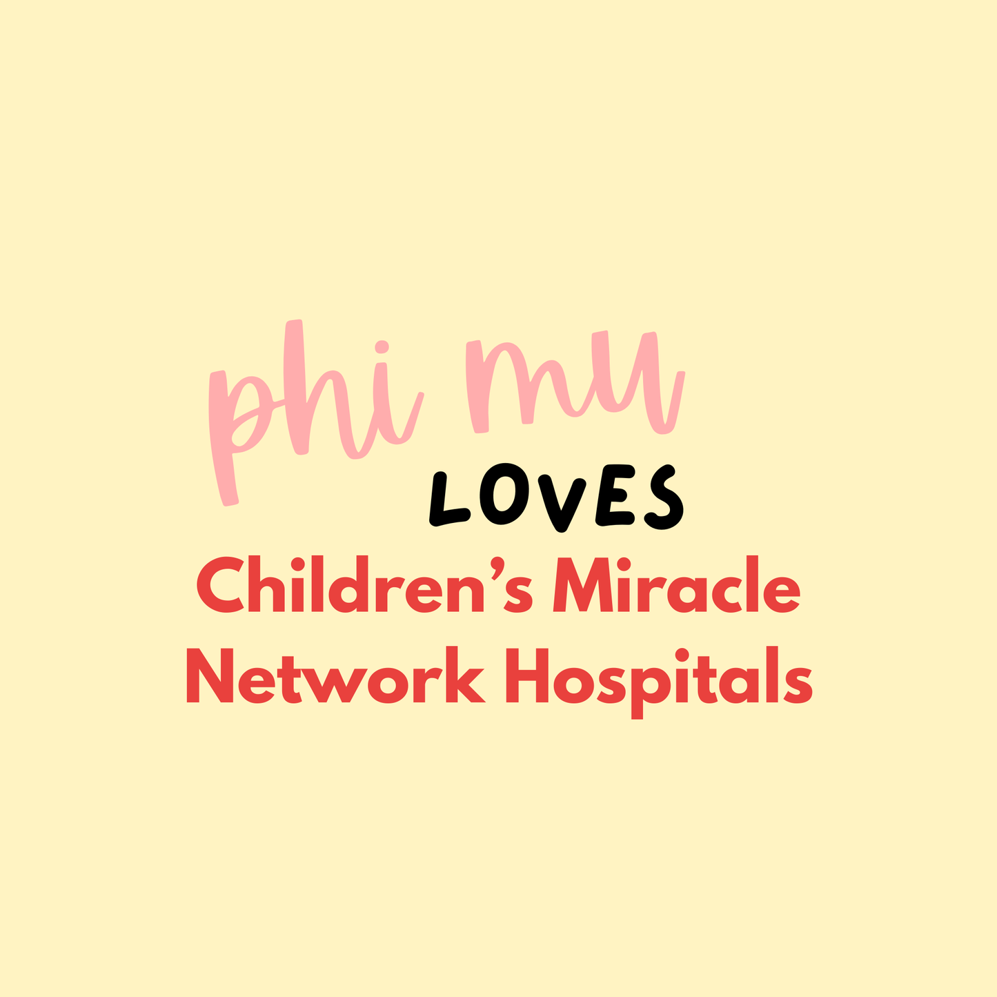 Phi Mu Philanthropy Buttons