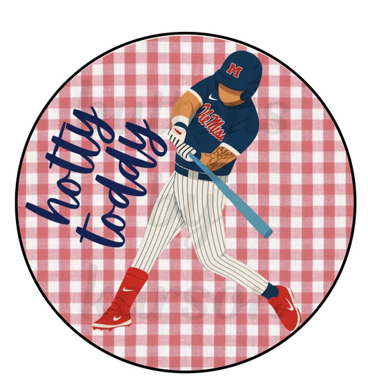 Gingham Player with Saying Design