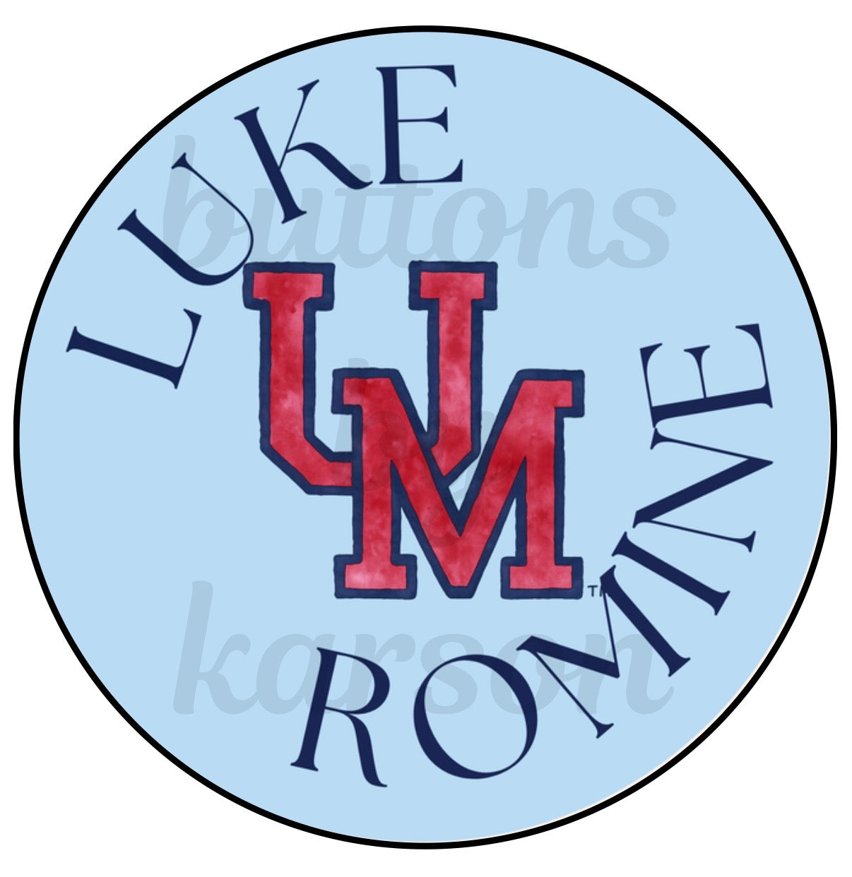 Name and School Circle Design