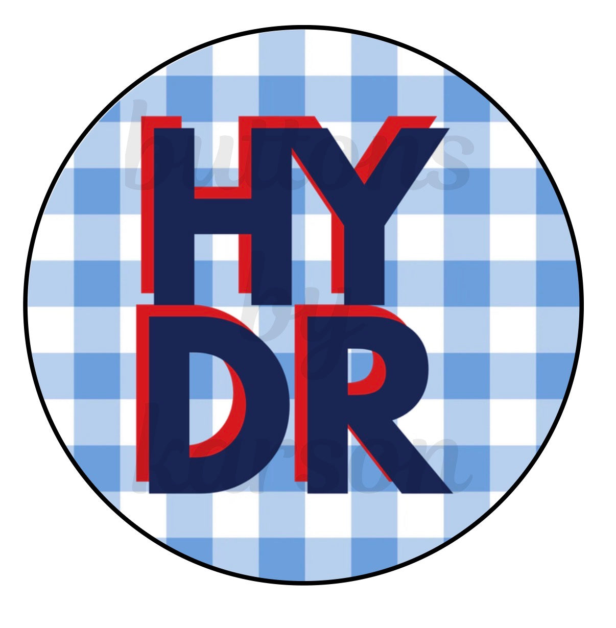 Gingham Saying Design
