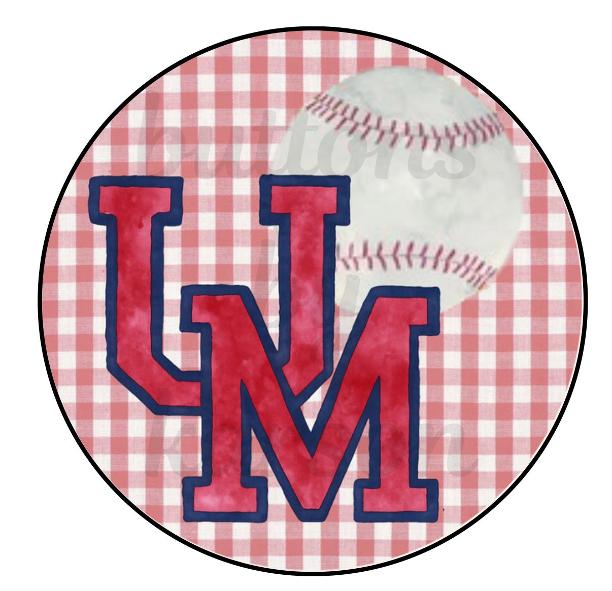 Gingham School and Baseball Design