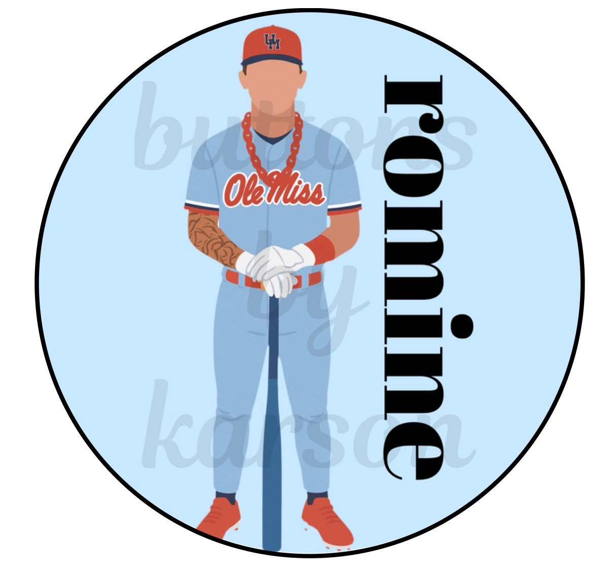 Player with Right Side Name Design