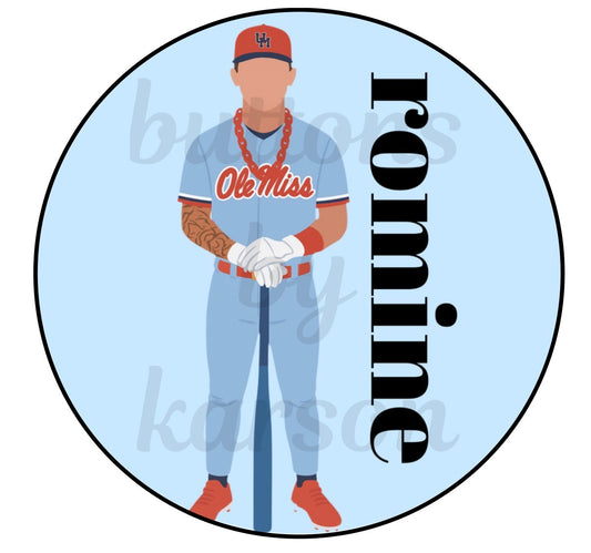 Player with Right Side Name Design