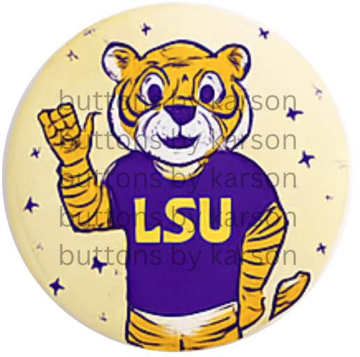 LSU Tiger Button