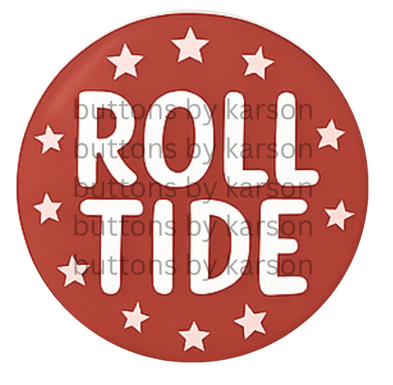 Roll Tide Stars Buttons
