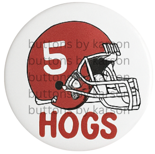 Arkansas Football Helmet Button