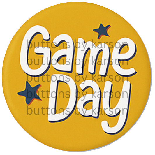 Black and Yellow Gameday Button