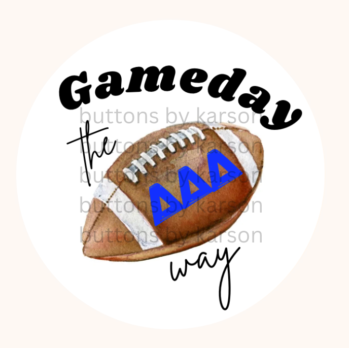 Tri Delt Gameday Button