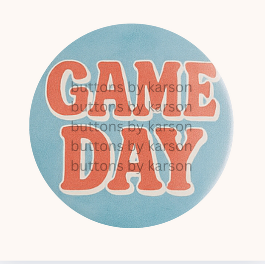 Red and Blue Game Day Button