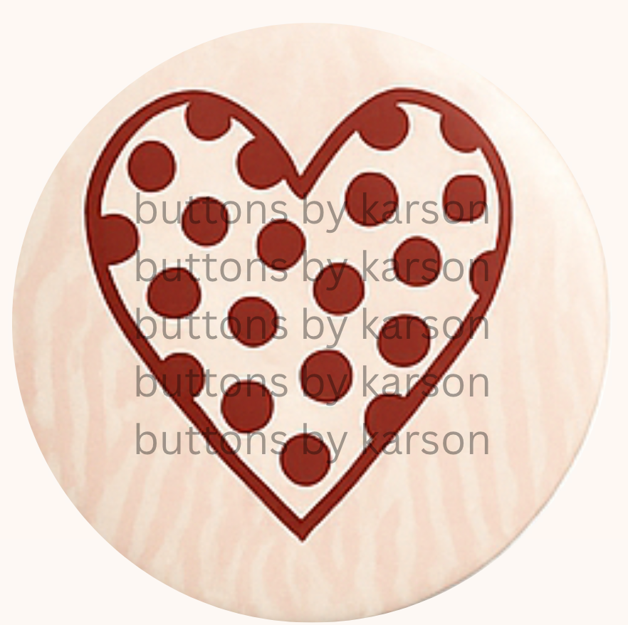 Red Heart Button