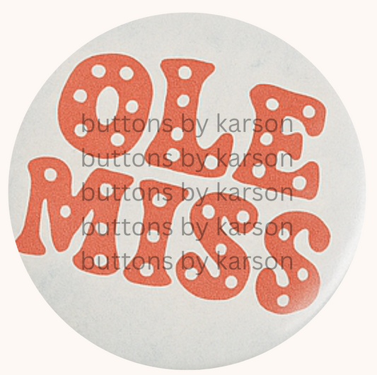 Ole Miss Dots Button