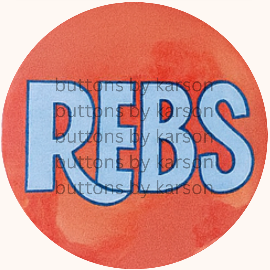 Red and Blue Rebs Button